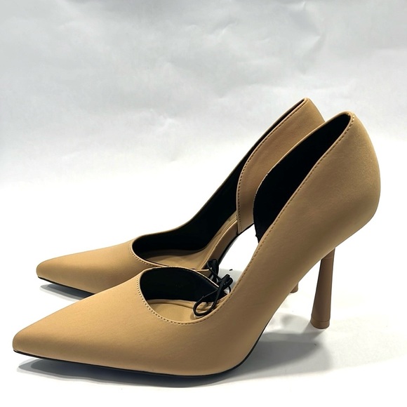 Zara Tan High Heel Pumps 41 - Picture 6 of 9
